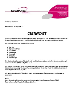 Australia AS1170.2 certificate
